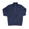 Navy Quarter Zip Pullover with Pocket